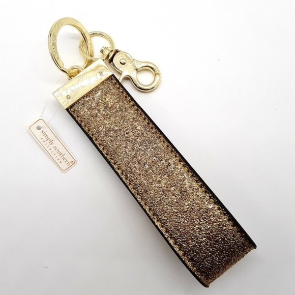 Simply Southern Leather Key Fob GOLD - Picture 3 of 3